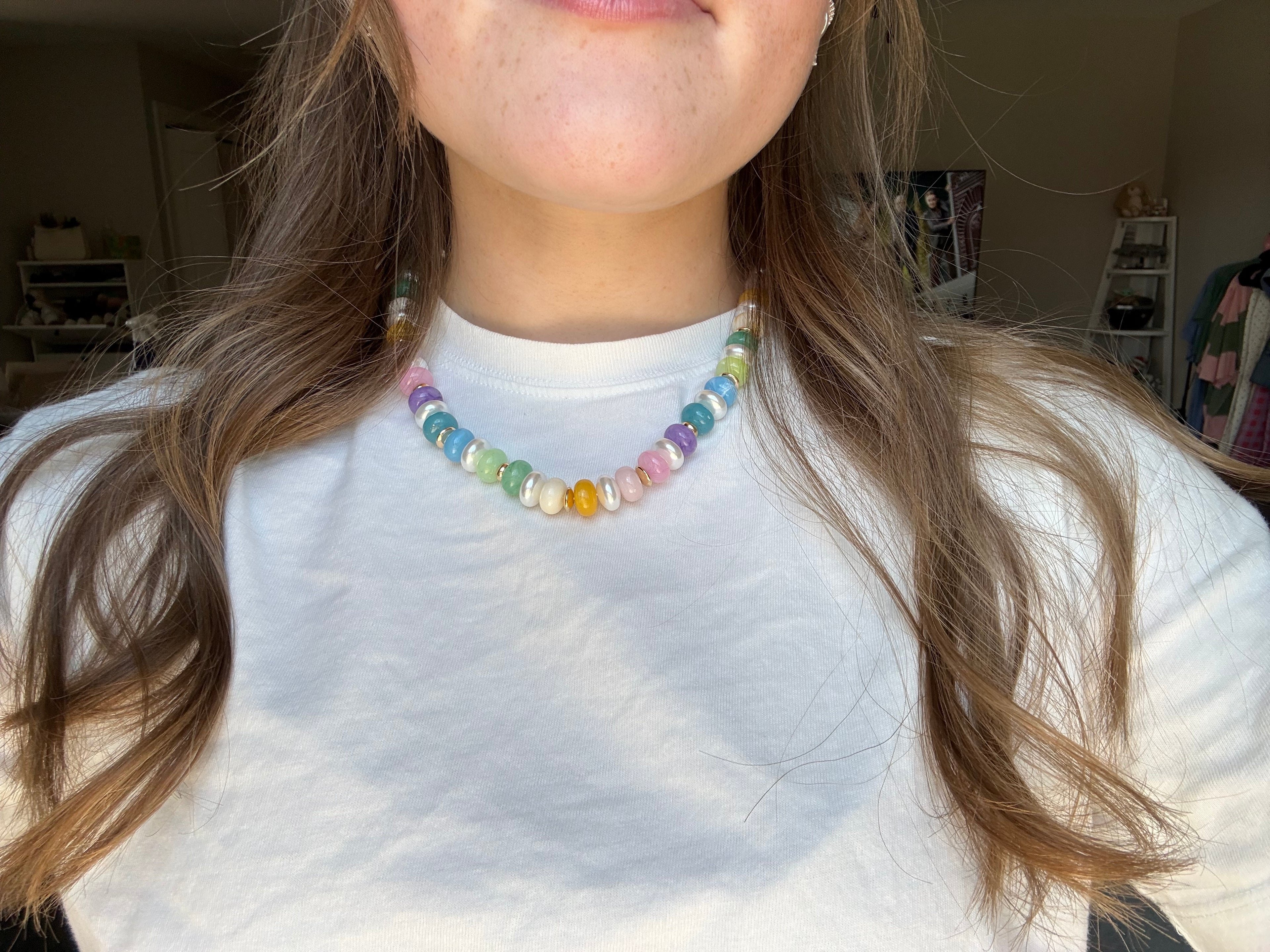 Light Marble Necklace