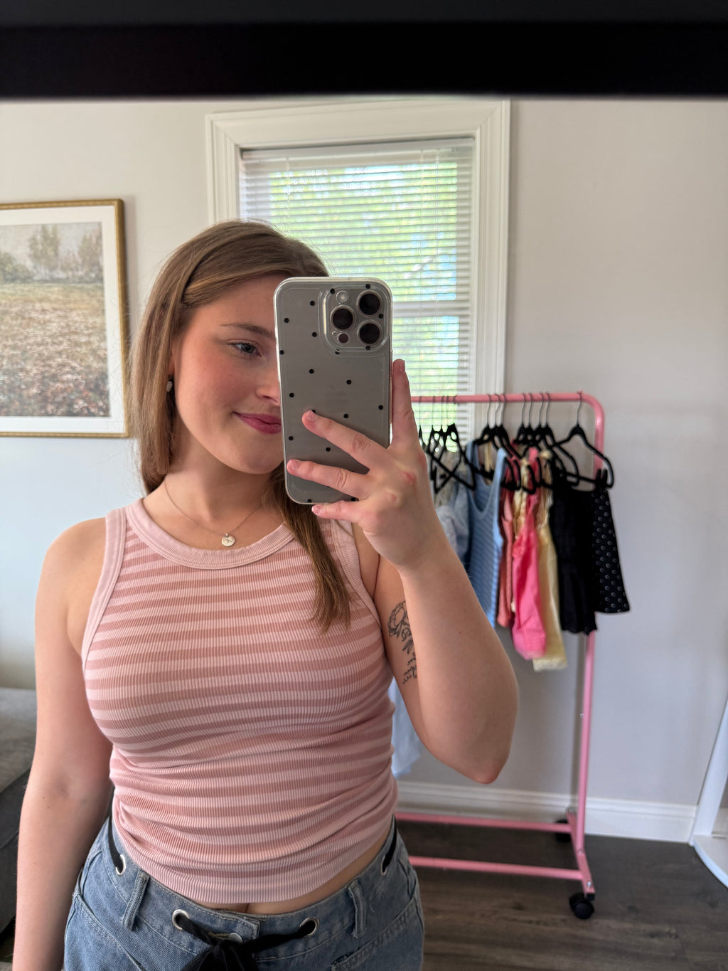 Twice as Nice Tank- Pink