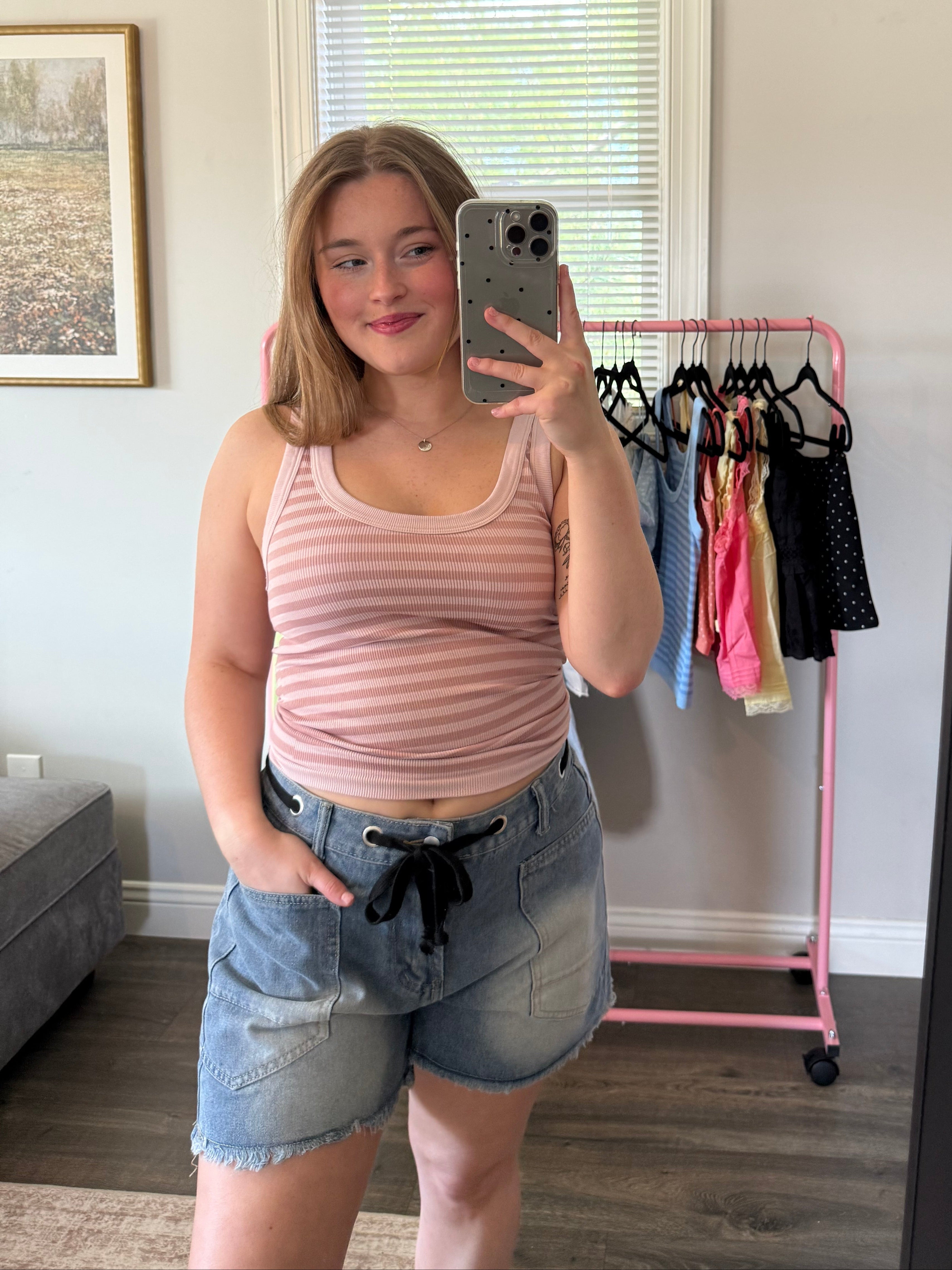 Twice as Nice Tank- Pink